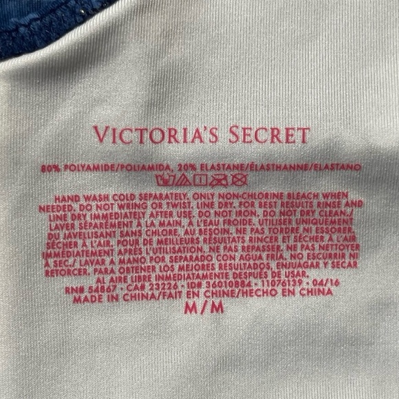 Victorias Secret Tie Dye Flouncy Plunge One Piece Cheeky Sexy Swimsuit Medium M - Picture 15 of 15